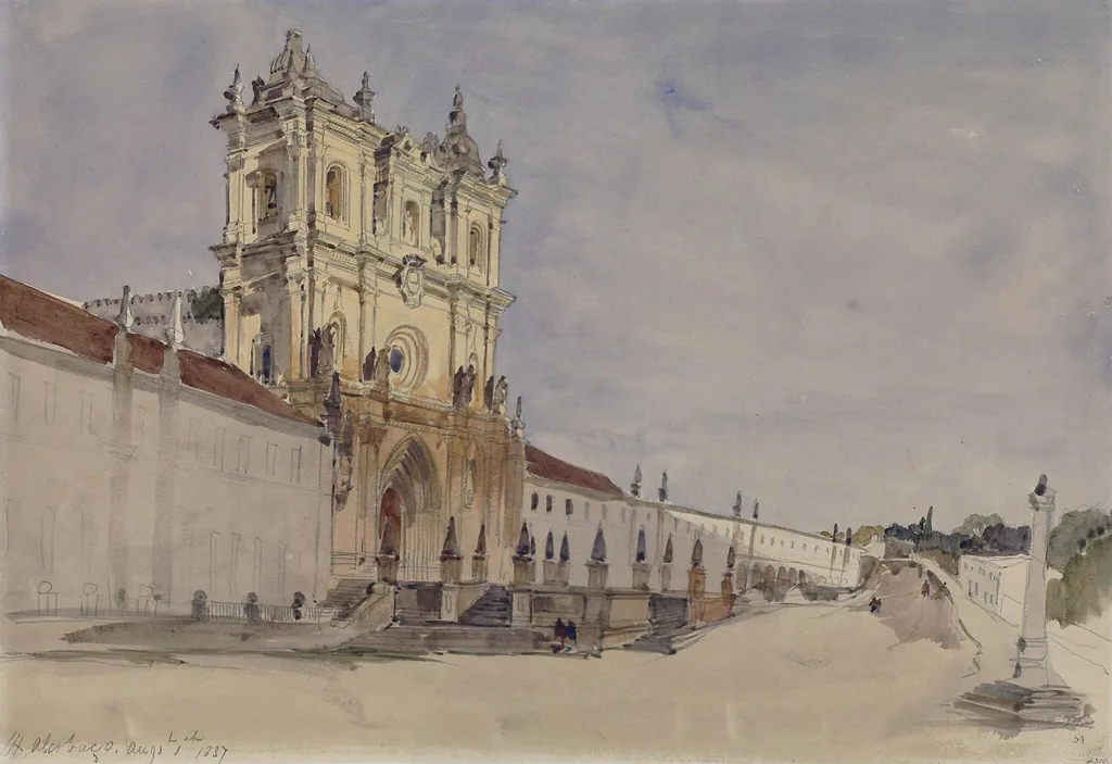 Alcobaça, by James Holland, watercolor, 1837