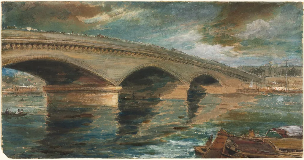 London Bridge, by James Holland, 1845