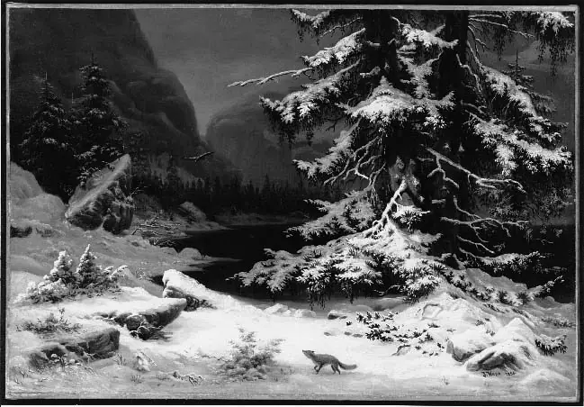 Winter in Norway (after Winter Landscape, copy after Georg Saal), by James Hope
