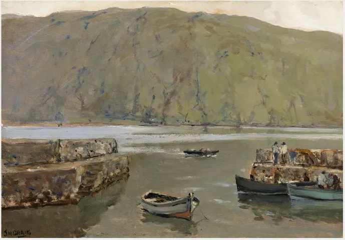 The Harbour, Leenane, by James Humbert Craig, unspecified, 1920
