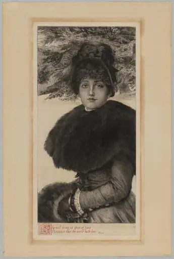 A Winter's Walk, by James Jacques Joseph Tissot