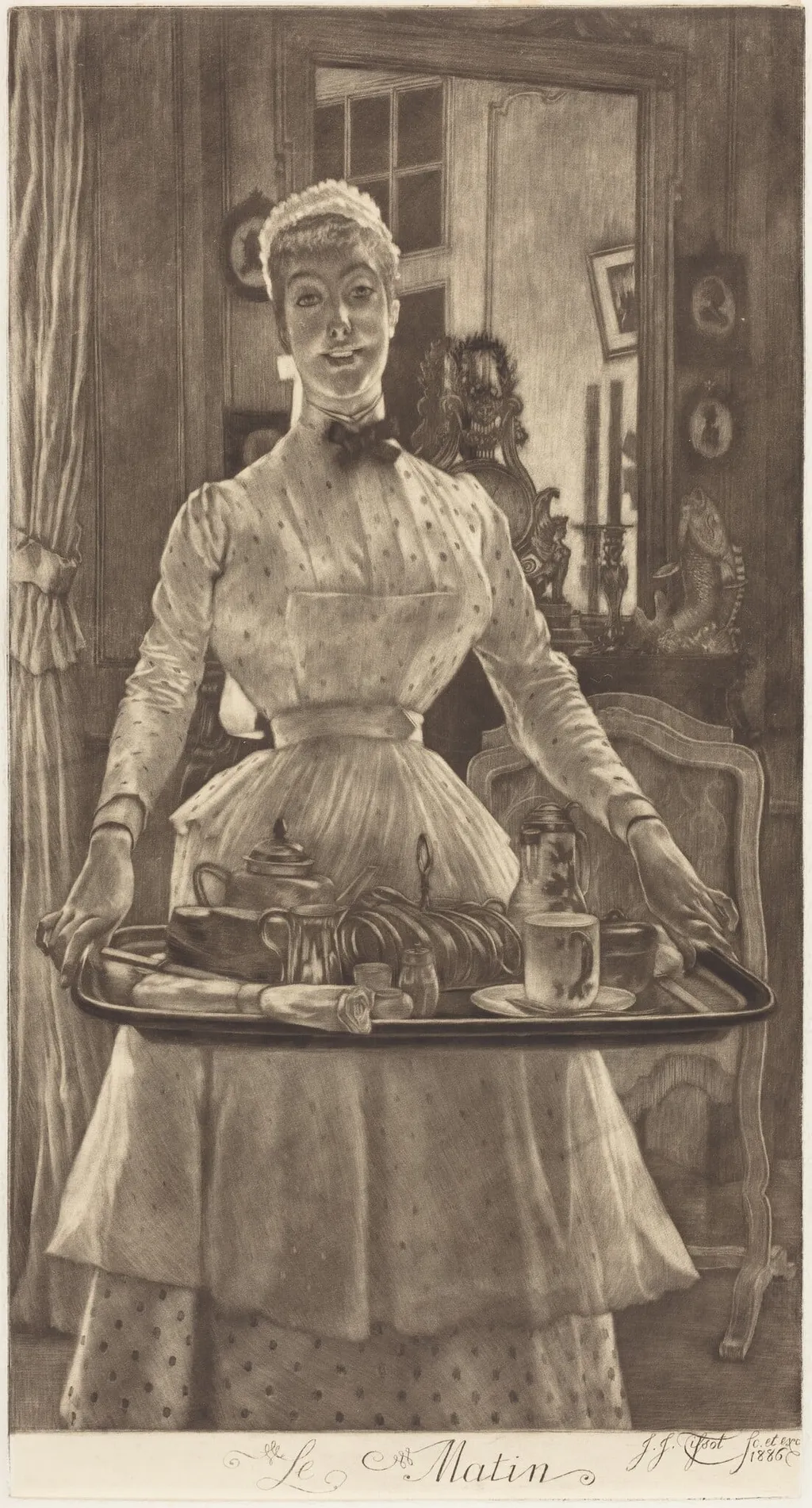 Le Matin (Morning), by James Jacques Joseph Tissot, ink, 1886