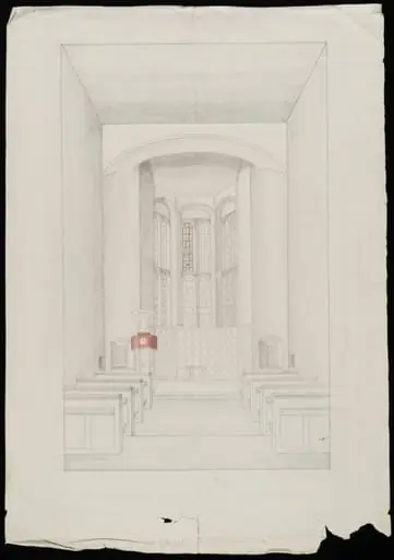 Interior of Chapel., by James Lambert senior