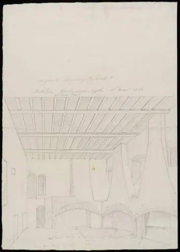 Interior of kitchen., by James Lambert senior