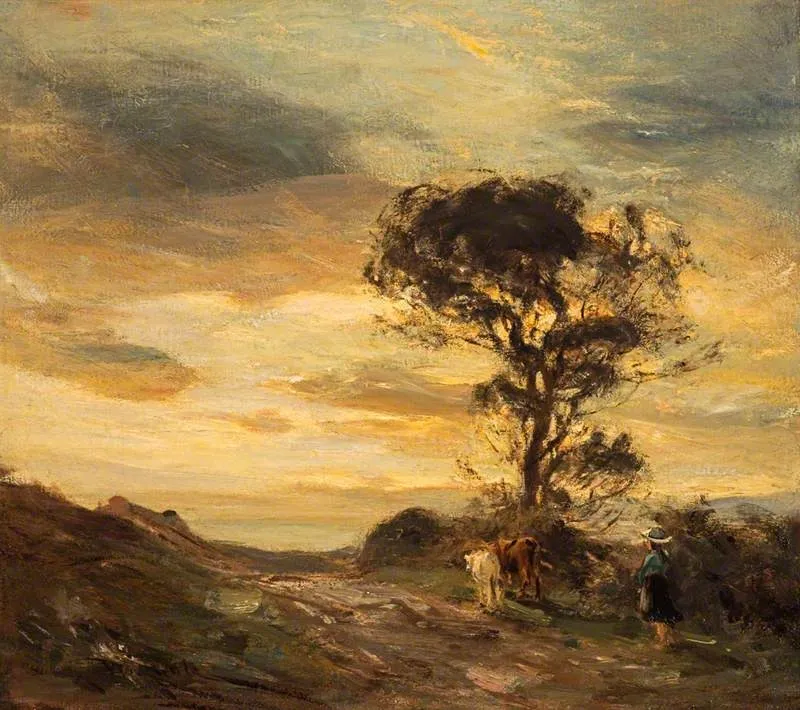 Sundown, Arran, by James Lawton Wingate, oil, 1895