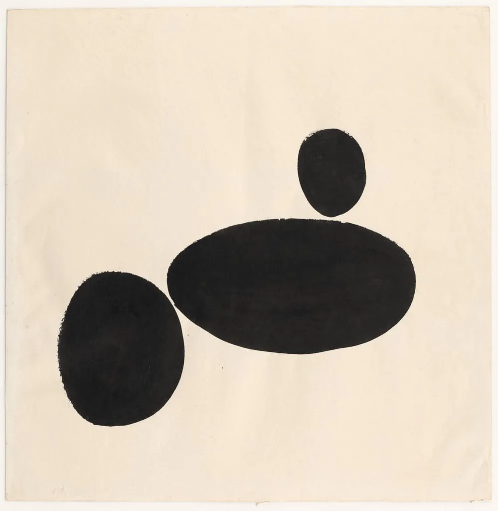 Untitled, by James Lee Byars, ink, 1959