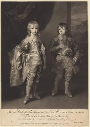 George Duke of Buckingham with his Brother Francis, by James MacArdell