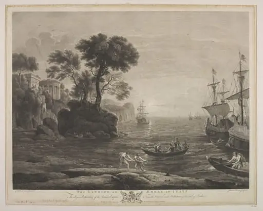 The Landing of Æneas in Italy, by James Mason
