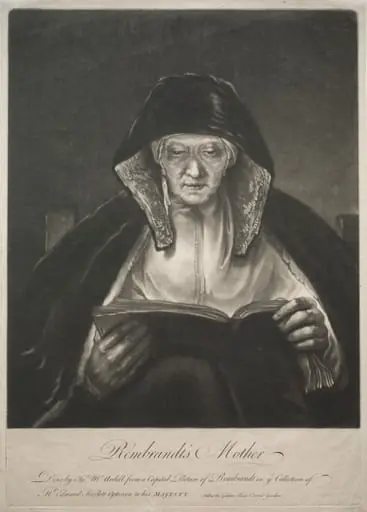 Rembrandt's Mother, by James McArdell