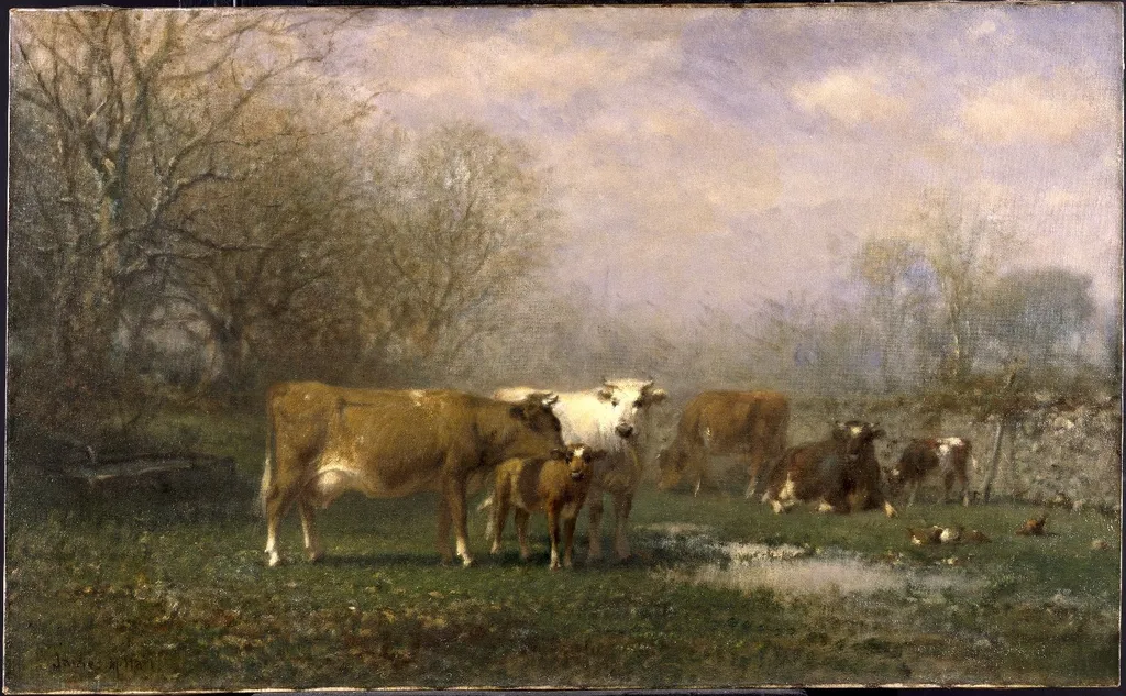 Midsummer, by James McDougal Hart, oil, 1870