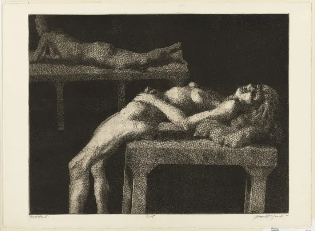 Untitled, by James McGarrell, ink, 1962
