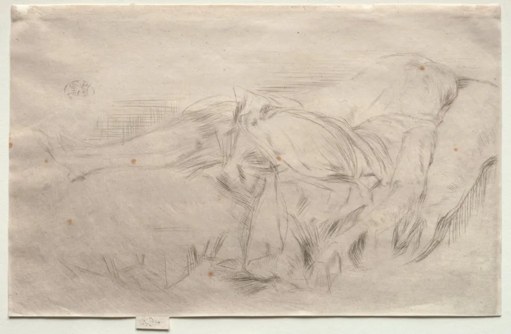 A Child on a Couch, No. 2, by James McNeill Whistler, 1874