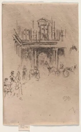 A Corner of the Palais Royal, by James McNeill Whistler