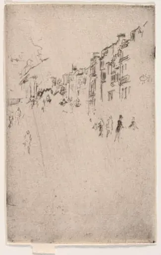 A Fragment of Piccadilly, by James McNeill Whistler