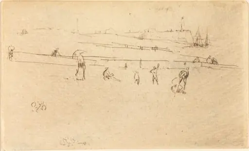 A Sketch at Dieppe, by James McNeill Whistler