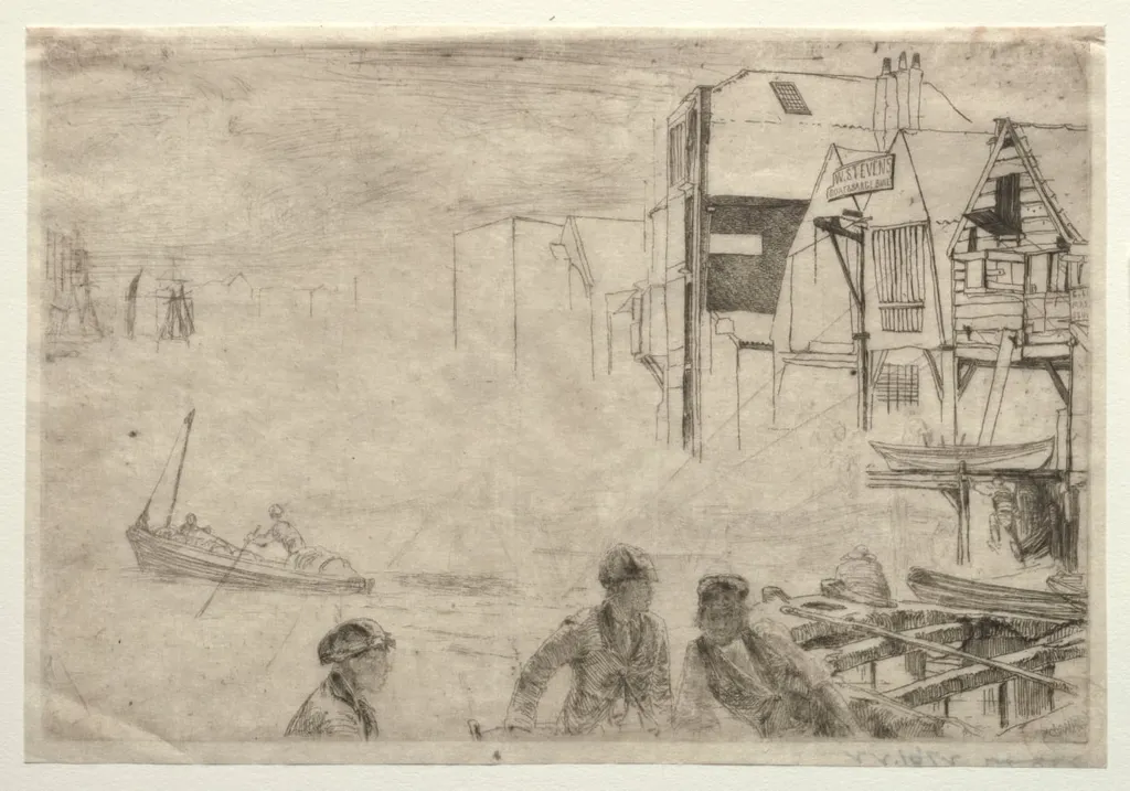A Wharf, by James McNeill Whistler, 1859