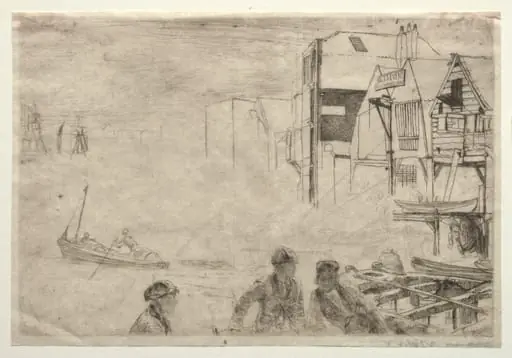 A Wharf, by James McNeill Whistler