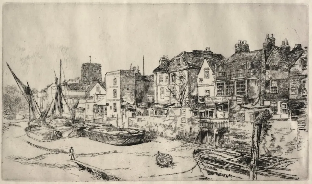 "Adam and Eve" Tavern, Old Chelsea, by James McNeill Whistler, 1878