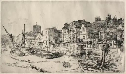 "Adam and Eve" Tavern, Old Chelsea, by James McNeill Whistler