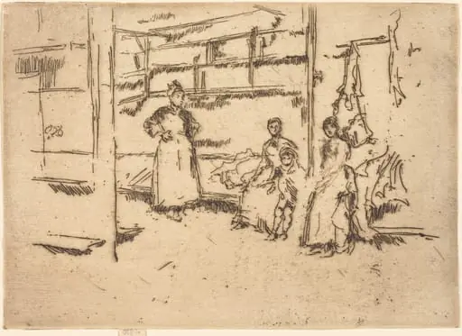 After the Sale, Hounsditch, by James McNeill Whistler