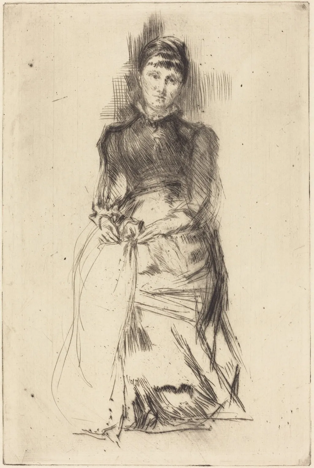 Agnes, by James McNeill Whistler, ink, 1874