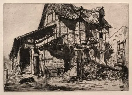 An Unsafe Tenement, by James McNeill Whistler