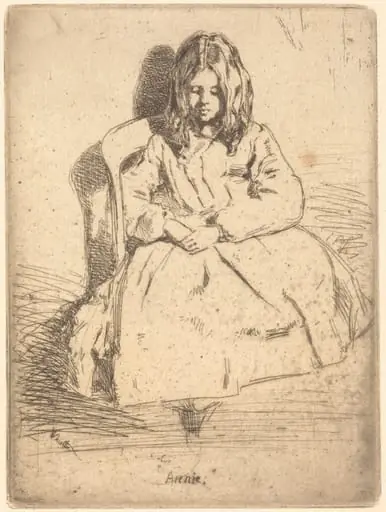 Annie Seated, by James McNeill Whistler