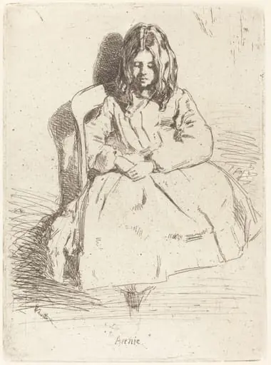 Annie Seated, by James McNeill Whistler