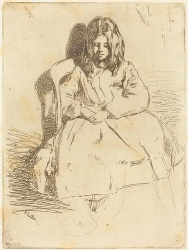 Annie Seated, by James McNeill Whistler