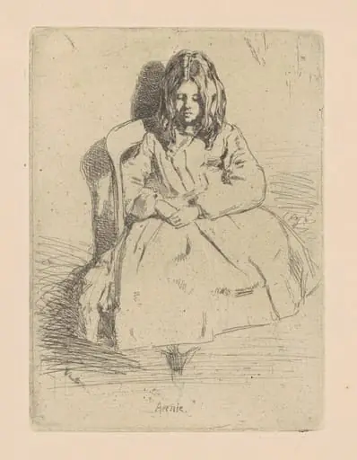 Annie, Seated, by James McNeill Whistler