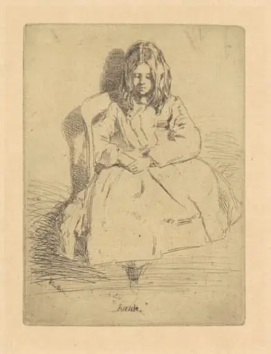 Annie, Seated, by James McNeill Whistler