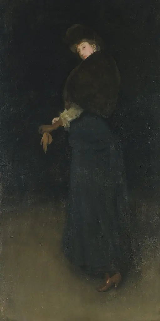 Arrangement in Black (The Lady in the Yellow Buskin), by James McNeill Whistler