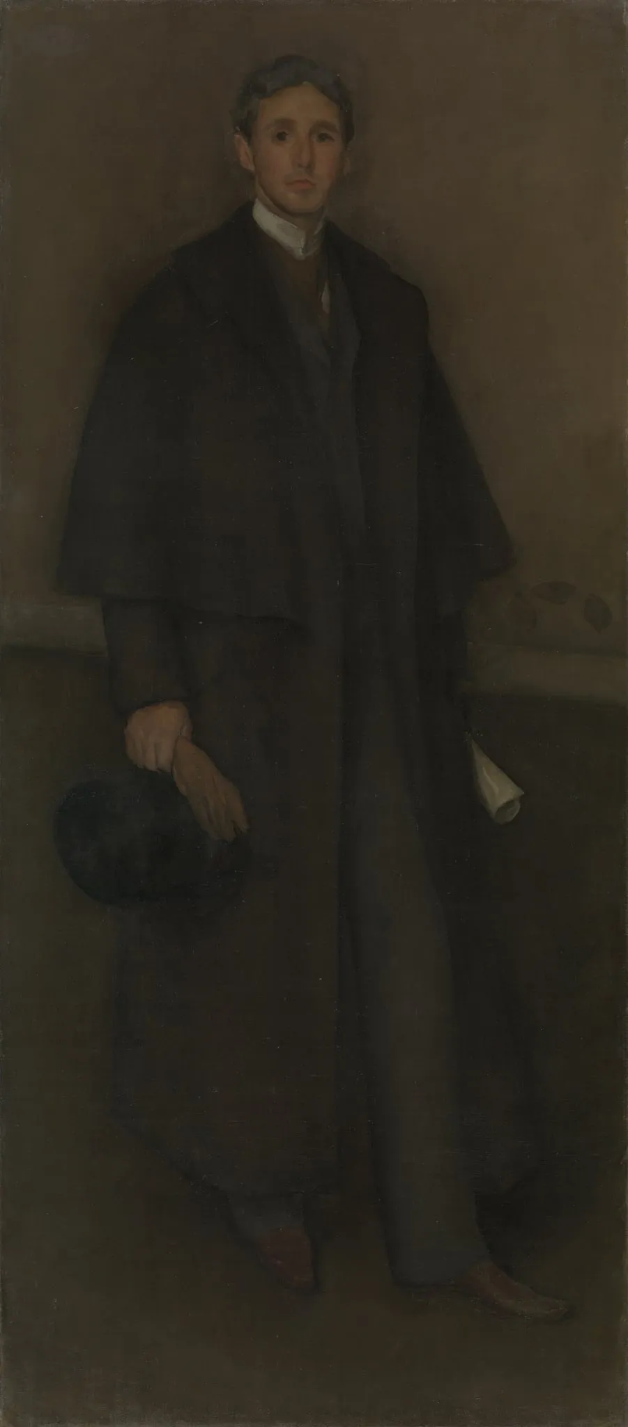 Arrangement in Flesh Color and Brown: Portrait of Arthur Jerome Eddy, by James McNeill Whistler, oil, 1894