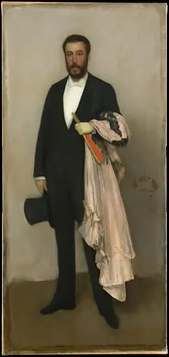 Arrangement in Flesh Colour and Black: Portrait of Theodore Duret, by James McNeill Whistler