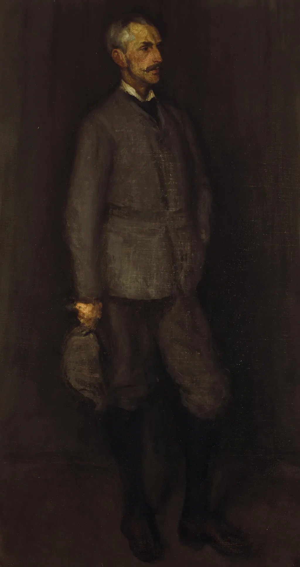Arrangement in Grey and Green. Portrait of John James Cowan, by James McNeill Whistler, oil, 1897