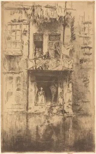 Balcony, Amsterdam, by James McNeill Whistler