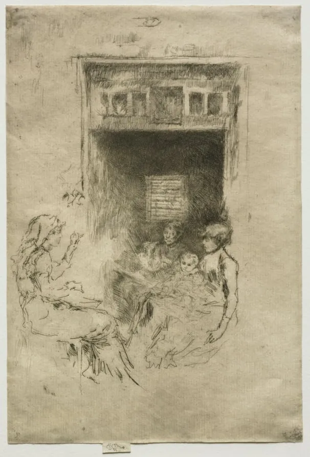 Bead Stringers, by James McNeill Whistler, 1880
