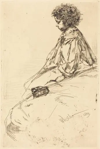 Bibi Lalouette, by James McNeill Whistler