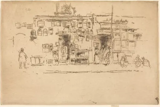 Bird-Cages Chelsea, by James McNeill Whistler