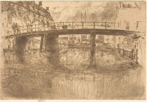 Bridge, Amsterdam, by James McNeill Whistler