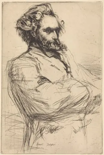C. L. Drouet, Sculptor, by James McNeill Whistler