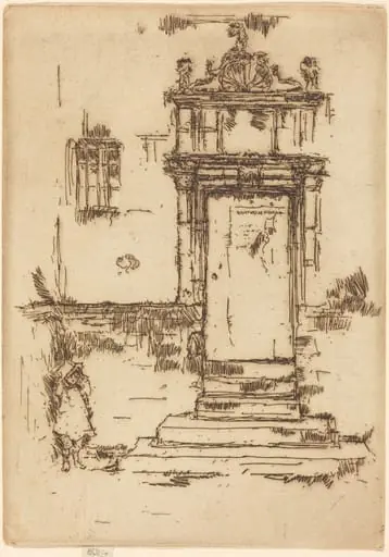 Chapel Doorway, Montresor, by James McNeill Whistler
