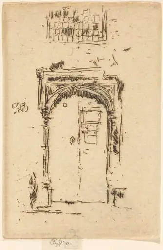 Church Doorway, Edgemere, by James McNeill Whistler