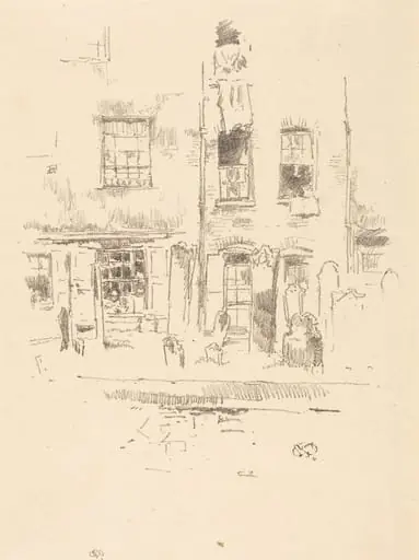 Churchyard, by James McNeill Whistler