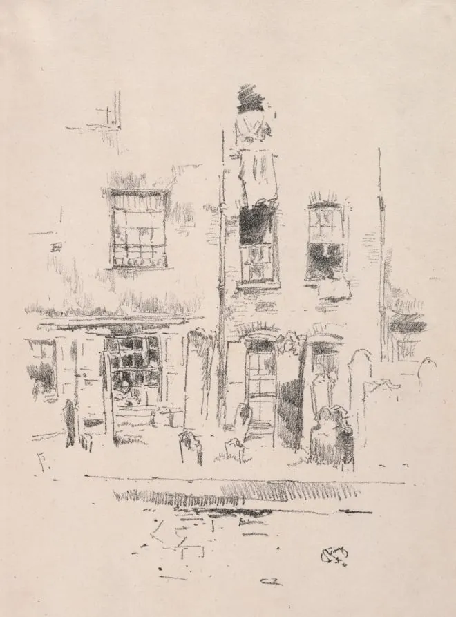 Churchyard, by James McNeill Whistler, 1887