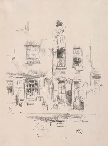 Churchyard, by James McNeill Whistler