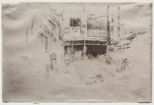 Clothes Exchange, No. 1, by James McNeill Whistler