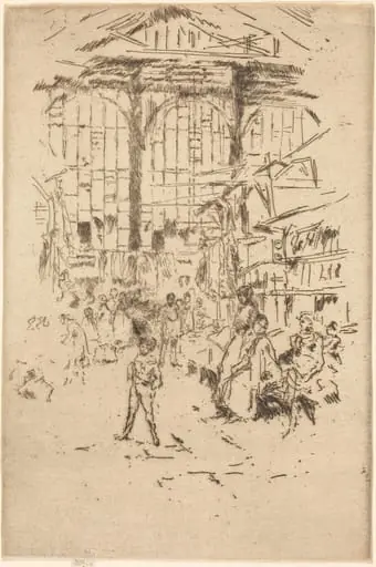 Clothes Exchange, No.II, by James McNeill Whistler