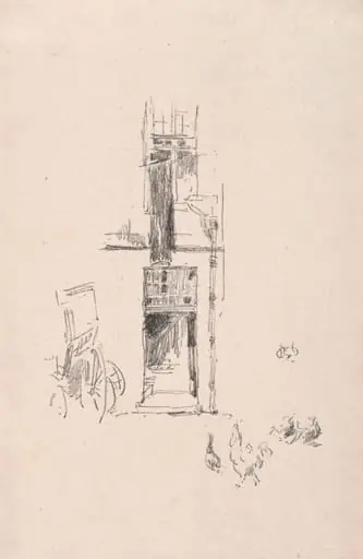 Cocks and Hens, Hotel Colbert, by James McNeill Whistler