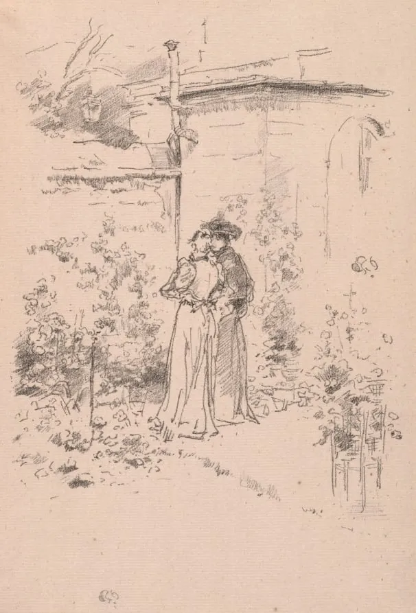 Confidence in the Garden, by James McNeill Whistler, 1894